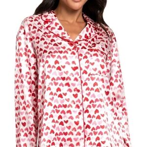 Heart Print Women's Pajama Set